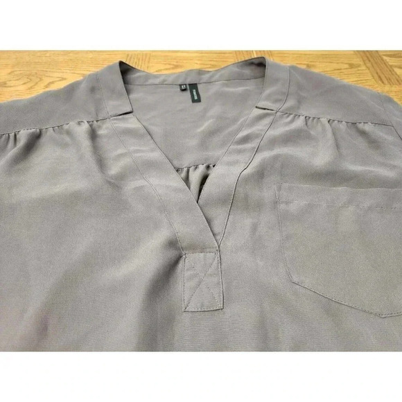 MAURICE’S GRAY MAUVE SHEAR TOP ¾ SLEEVE SIZE XXL - Picture 6 of 7